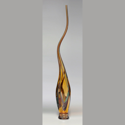 VC-006 Swan Vase Strega $1100 at Hunter Wolff Gallery